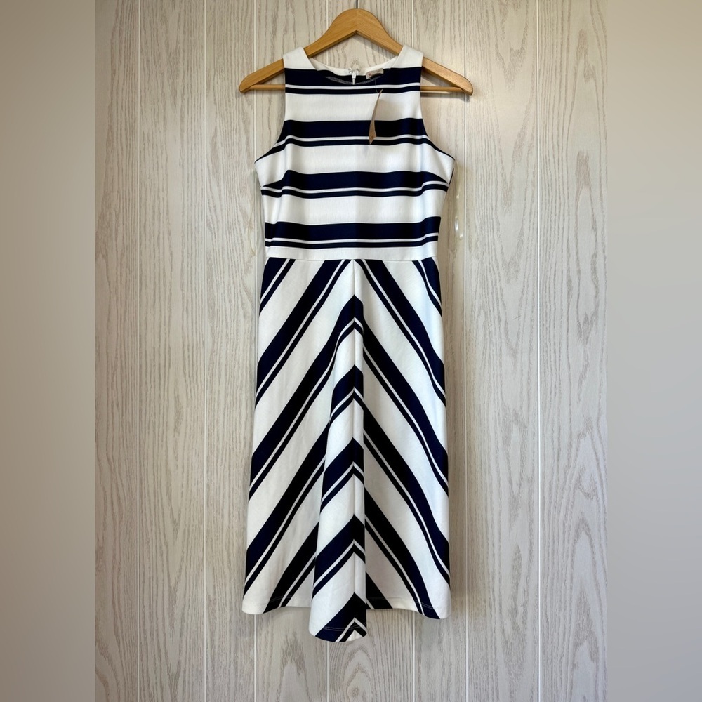Cremieux Ella Knit Dress Ivory Midnight Whispering Lux Size XS NWT